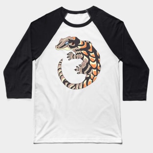 Orange Blotch Gargoyle Gecko Baseball T-Shirt